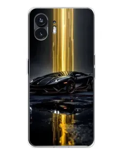 Чехол для Nothing Phone 3 с картинкой «Ночной Lamborghini драйв»