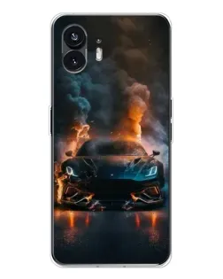 Чехол для Nothing Phone 3 с картинкой «Lamborghini дымная эстетика»