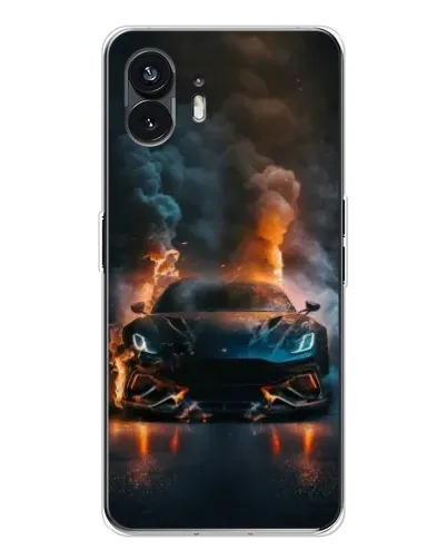 Чехол для Nothing Phone 3 с картинкой «Lamborghini дымная эстетика»