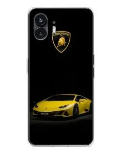 Чехол для Nothing Phone 3 с картинкой «Lamborghini желтый акцент»