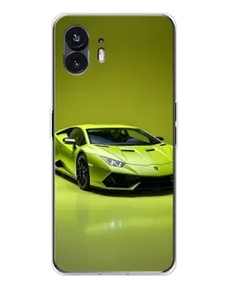 Чехол для Nothing Phone 3 с картинкой «Салатовый Lamborghini Huracan»