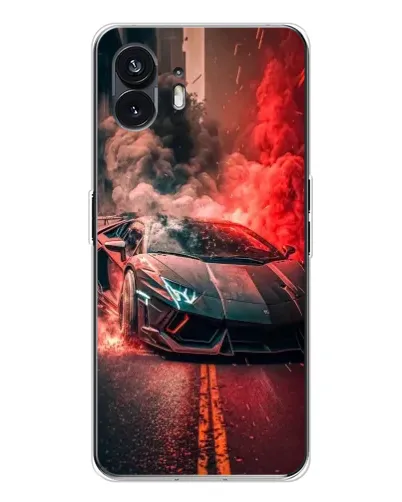Чехол для Nothing Phone 3 с картинкой «Lamborghini красный дым»