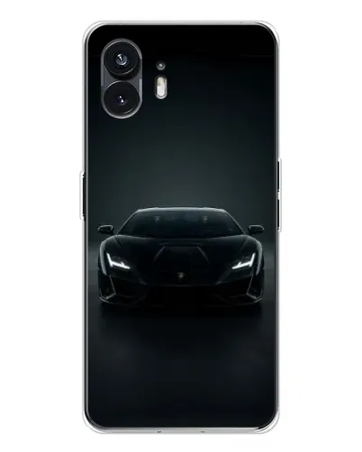 Чехол для Nothing Phone 3 с картинкой «Черный Lamborghini Aventador»