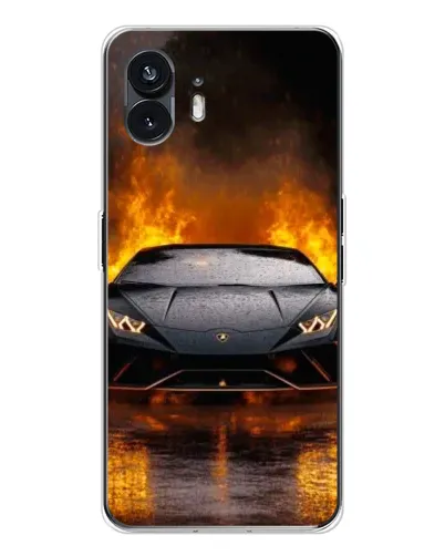 Чехол для Nothing Phone 3 с картинкой «Lamborghini в огне»
