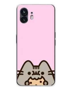 Чехол для Nothing Phone 3 с картинкой «Pusheen и печенье»