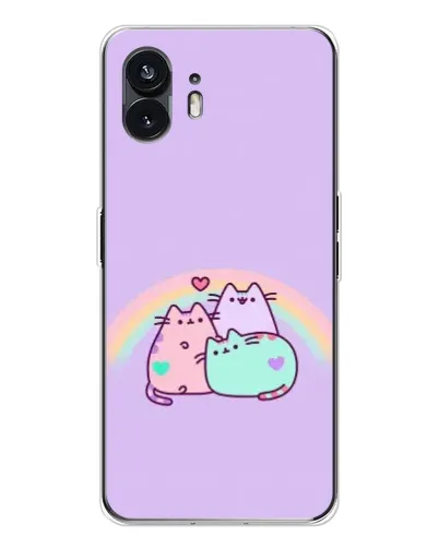 Чехол для Nothing Phone 3 с картинкой «Радужные Пушины»