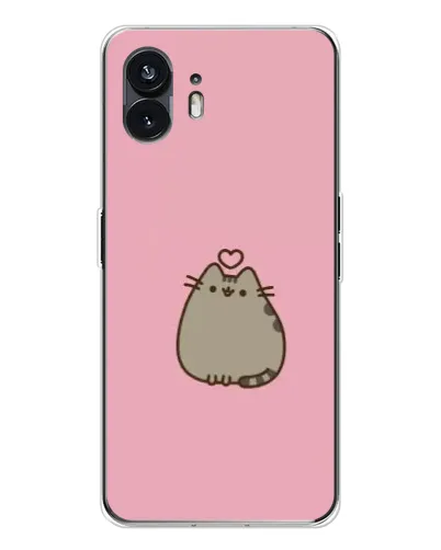Чехол для Nothing Phone 3 с картинкой «Pusheen сердце»