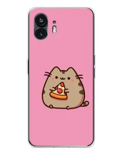 Чехол для Nothing Phone 3 с картинкой «Пушин с пиццей» Чехол для Nothing Phone 3 с картинкой «Пушин с пиццей»