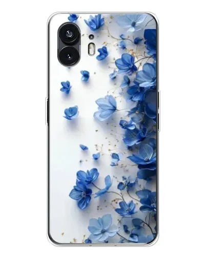Чохол для Nothing Phone 3 з картинкою «Блакитний квітковий каскад» Чохол для Nothing Phone 3 з картинкою «Блакитний квітковий каскад»