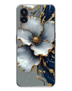 Чохол для Nothing Phone 3 з картинкою «Біла квітка та золотий флюїд» Чохол для Nothing Phone 3 з картинкою «Біла квітка та золотий флюїд»