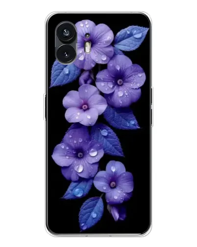 Чохол для Nothing Phone 3 з картинкою «Фіолетові квіти з росою» Чохол для Nothing Phone 3 з картинкою «Фіолетові квіти з росою»