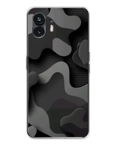 Чехол для Nothing Phone 3 с картинкой «Темный абстрактный камуфляж»