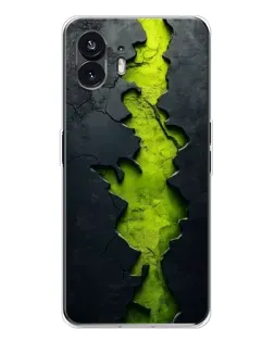 Чохол для Nothing Phone 3 з картинкою «Салатовий розлом скелі»