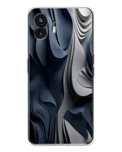 Чохол для Nothing Phone 3 з картинкою «Об'ємні сині складки»