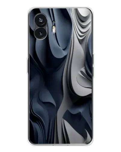 Чехол для Nothing Phone 3 с картинкой «Объемные синие складки»
