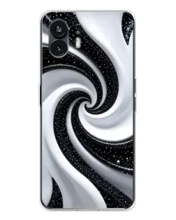 Чохол для Nothing Phone 3 з картинкою «Чорно-біла спіраль»