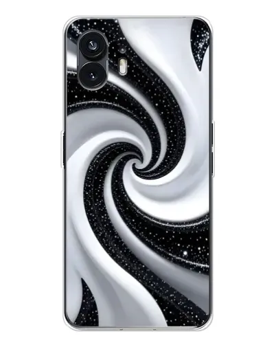 Чехол для Nothing Phone 3 с картинкой «Черно-белая спираль»
