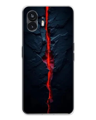 Чехол для Nothing Phone 3 с картинкой «Kрасная лавовая трещина»