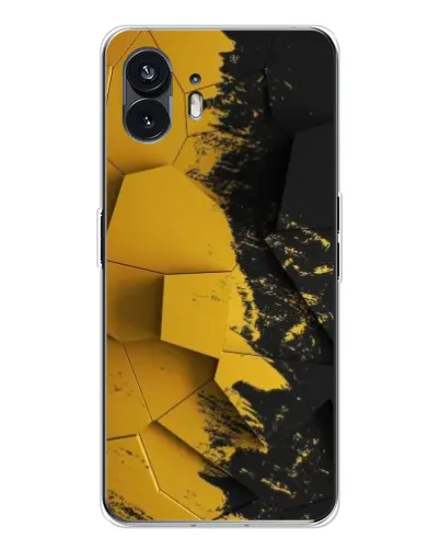 Чехол для Nothing Phone 3 с картинкой «Золотые осколки геометрии»