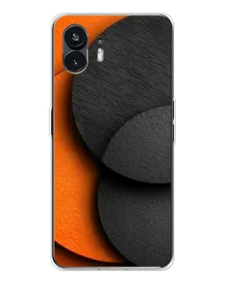 Чехол для Nothing Phone 3 с картинкой «Геометрия оранжевых кругов»