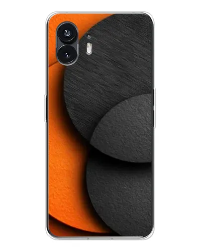 Чехол для Nothing Phone 3 с картинкой «Геометрия оранжевых кругов»