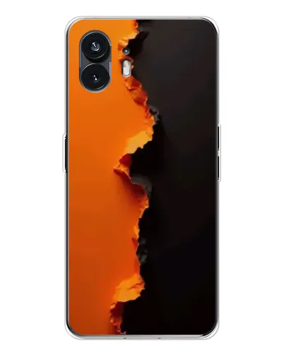 Чехол для Nothing Phone 3 с картинкой «Оранжевый разлом»