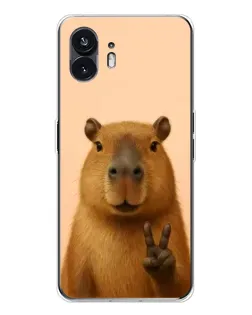 Чохол для Nothing Phone 3 з картинкою «Капібара вікторія»