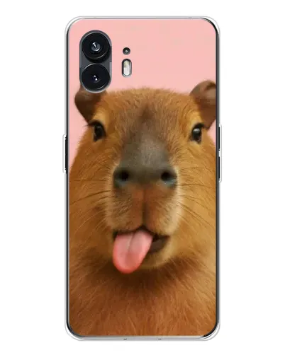 Чохол для Nothing Phone 3 з картинкою «Капібара з язиком» Чохол для Nothing Phone 3 з картинкою «Капібара з язиком»