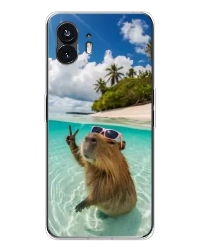 Чохол для Nothing Phone 3 з картинкою «Капібара на морі» Чохол для Nothing Phone 3 з картинкою «Капібара на морі»