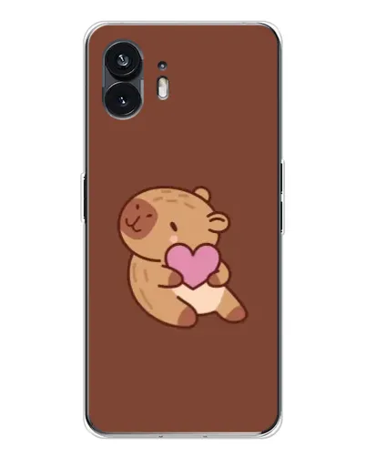 Чохол для Nothing Phone 3 з картинкою «Капібара з серцем» Чохол для Nothing Phone 3 з картинкою «Капібара з серцем»