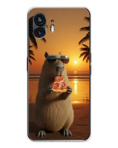 Чохол для Nothing Phone 3 з картинкою «Капібара з піцою» Чохол для Nothing Phone 3 з картинкою «Капібара з піцою»