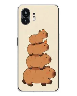 Чохол для Nothing Phone 3 з картинкою «Вежа з капібар»