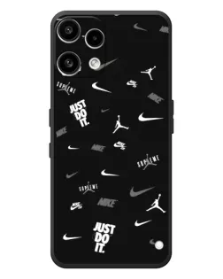 Чехол для Nothing Phone (3a) Lite с картинкой «Nike Black Pattern» Чехол для Nothing Phone (3a) Lite с картинкой «Nike Black Pattern»