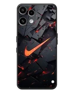 Чехол для Nothing Phone (3a) Lite с картинкой «Nike — эффект разломов»