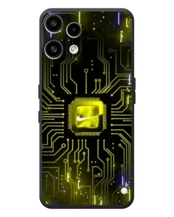 Чехол для Nothing Phone (3a) Lite с картинкой «Nike — золотая искра»