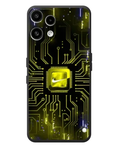 Чехол для Nothing Phone (3a) Lite с картинкой «Nike — золотая искра»