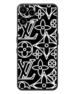 Чехол для Nothing Phone (3a) Lite с картинкой «Черно-белый узор LV» Чехол для Nothing Phone (3a) Lite с картинкой «Черно-белый узор LV»
