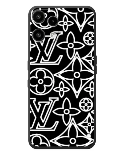 Чехол для Nothing Phone (3a) Lite с картинкой «Черно-белый узор LV»