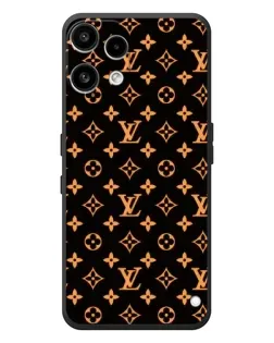 Чехол для Nothing Phone (3a) Lite с картинкой «Золотая монограмма LV»