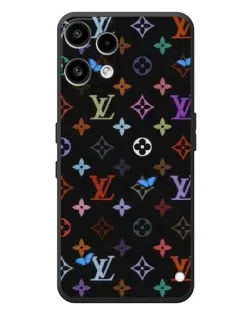 Чехол для Nothing Phone (3a) Lite с картинкой «Цветная монограмма LV»