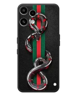 Чехол для Nothing Phone (3a) Lite с картинкой «Gucci — змея на полосе» Чехол для Nothing Phone (3a) Lite с картинкой «Gucci — змея на полосе»