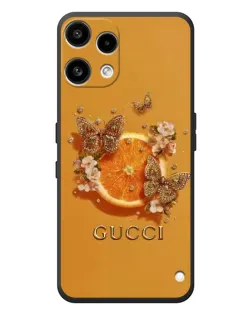 Чехол для Nothing Phone (3a) Lite с картинкой «Gucci — золотые бабочки» Чехол для Nothing Phone (3a) Lite с картинкой «Gucci — золотые бабочки»