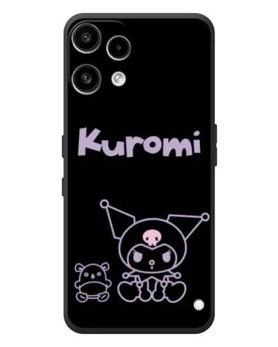 Чехол для Nothing Phone (3a) Lite с картинкой «Kuromi — черный минимализм»