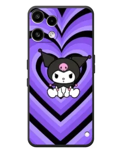 Чехол для Nothing Phone (3a) Lite с картинкой «Kuromi и фиолетовые сердца»
