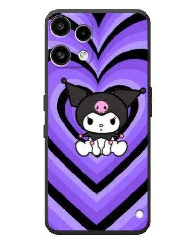 Чехол для Nothing Phone (3a) Lite с картинкой «Kuromi и фиолетовые сердца»