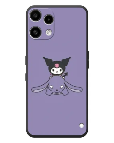 Чехол для Nothing Phone (3a) Lite с картинкой «Kuromi на лиловом фоне»