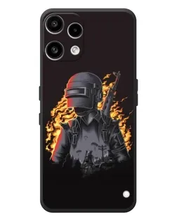 Чехол для Nothing Phone (3a) Lite с картинкой «PUBG — огненный силуэт»