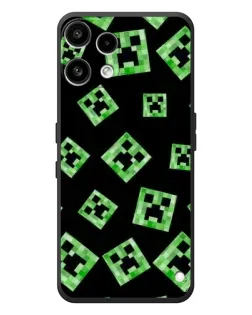 Чехол для Nothing Phone (3a) Lite с картинкой «Паттерн с криперами»