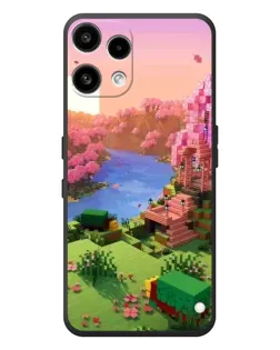 Чехол для Nothing Phone (3a) Lite с картинкой «Розовое дерево Minecraft»