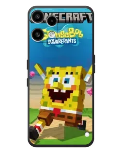Чехол для Nothing Phone (3a) Lite с картинкой «Губка Боб Minecraft»